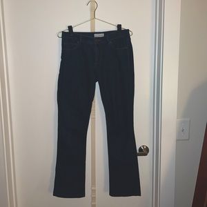 Women’s dark wash boot cut jeans